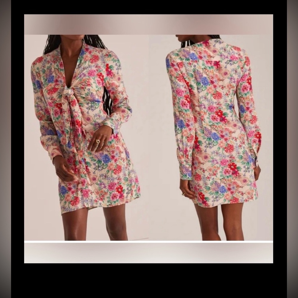 Favorite Daughter The Barely Holding It Together Mini Dress Floral 4 Size NWT